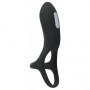 Anello fallico doppio cock ring in silicone con mini vibratore stimola clitoride