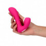 Vibratore doppio fallo vibrante vaginale dildo succhia clitoride ricaricabile