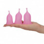 Set coppetta mestruale in silicone medicale kit assorbente interno menstrual cup