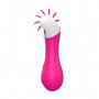 Vibratore vaginale ricaricabile stimolatore clitoride vibrante in silicone rosa