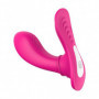 Vibratore vaginale in silicone indossabile fallo dildo vibrante doppio clitoride