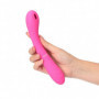 Vibratore vaginale in silicone morbido fallo liscio vibrante succhia clitoride