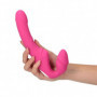 Vibratore indossabile doppio dildo vibrante anal vaginale in silicone realistico