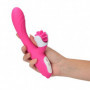 Vibratore rabbit stimola clitoride fallo in silicone realistico vaginale morbido