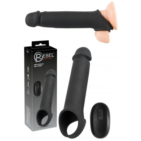 Guaina fallica indossabile vibrante in silicone prolunga manicotto penis sleeve