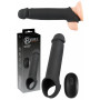 Guaina fallica indossabile vibrante in silicone prolunga manicotto penis sleeve
