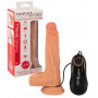 Vibratore in silicone realistico dildo vibrante con ventosa fallo vaginale anale