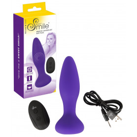 Plug anale vibrante in silicone ricaricabile fallo vibratore dilatatore butt sex
