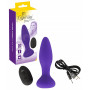 Plug anale vibrante in silicone ricaricabile fallo vibratore dilatatore butt sex