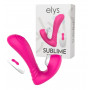Vibratore doppio fallo vibrante vaginale dildo succhia clitoride ricaricabile