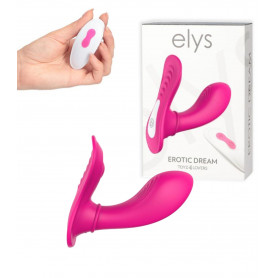 Vibratore vaginale in silicone indossabile fallo dildo vibrante doppio clitoride