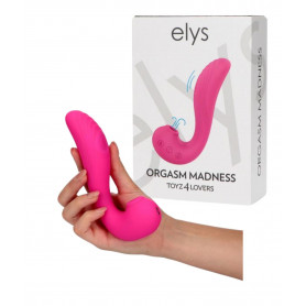 Vibratore doppio vaginale in silicone morbido ricaricabile con succhia clitoride