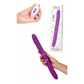 Vibratore realistico doppio fallo vibrante vaginale anale pene finto maxi dildo