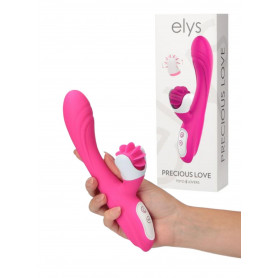 Vibratore rabbit stimola clitoride fallo in silicone realistico vaginale morbido