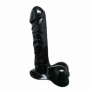 Fallo realistico vaginale anale pene finto con ventosa nero dildo morbido black