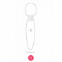 Vibratore in silicone massaggiatore vibrante wand vaginale clitoride fallo anale