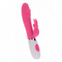 Vibratore rabbit dildo realistico vaginale clitoride in silicone realistico rosa