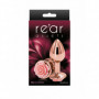 Plug anale con rosa piccolo dilatatore butt mini fallo dildo liscio in metallo