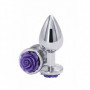 Plug butt anale in metallo mini fallo liscio dilatatore piccolo dildo con rosa