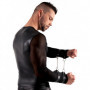 Completo intimo uomo bondage maglietta boxer mutanda sexy nero trasparente bdsm