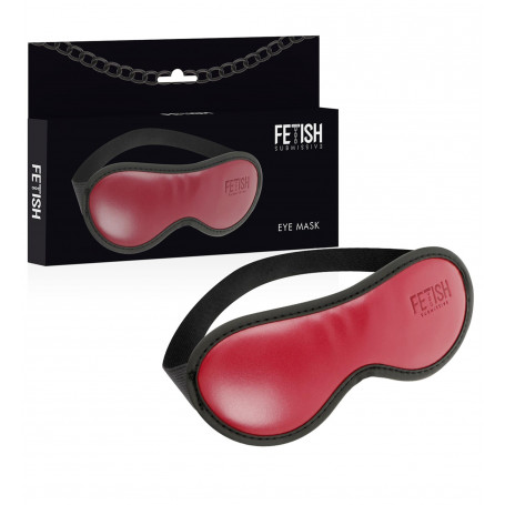 Maschera bondage sexy mascherina occhi sadomaso in pelle accessorio per dormire