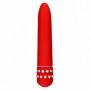 Vibratore vaginale classico dildo liscio vibrante clitoride fallo rosso anale