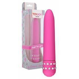 Vibratore classico vaginale anale clitoride dildo liscio vibrante fallo Rosa sex
