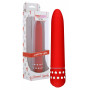 Vibratore vaginale classico dildo liscio vibrante clitoride fallo rosso anale