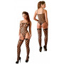 Body a rete con autoreggenti sexy bodystocking perizoma nero strapshmed erotica