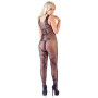Tutina a rete sexy bodystocking lingerie erotica catsuit intimo aperto fishnet
