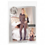 Tutina a rete intimo aperto catsuit nero bodystocking donna erotico fishnet sexy