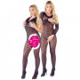 Tutina a rete intimo aperto catsuit nero bodystocking donna erotico fishnet sexy