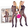 Tutina a rete intimo aperto catsuit nero bodystocking donna erotico fishnet sexy