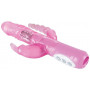 Vibratore rabbit doppio dildo vaginale fallo anale a sfere pene finto vibrante