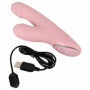 Vibratore rabbit piccolo dildo vibrante vaginale punto G clitoride in silicone