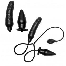 Fallo grande realistico vaginale plug anale doppio dilatatore gonfiabile maxi
