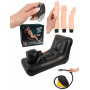 Macchina del sesso lettino gonfiabile con kit vibratore realistico vaginale anal