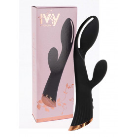 Vibratore rabbit in silicone realistico dildo vibrante doppio vaginale clitoride