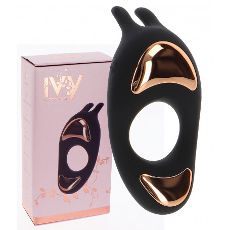 Anello fallico vibrante in silicone cock ring stimolante clitoride erezione pene