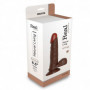 Vibratore realistico vaginale anale real rapture Brown 6.5''