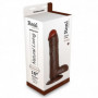 Vibratore realistico con ventosa testicoli e telecomando rapture flesh 10 Brown