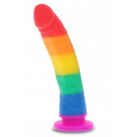 Fallo vaginale anale in silicone realistico Unicorn Dancer 8 Inch fallo vaginale anale pride