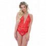 Body intimo donna in pizzo rosso sexy bodysuit schiena scoperta lingerie erotica