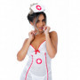 Travestimento sexy costume infermiera mini vestitino bianco con perizoma tanga