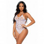 Body perizoma donna a rete bianco sexy bodysuit elegante ragazza lingerie hot