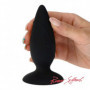 Plug butt anale in silicone morbido dilatatore nero con ventosa dildo liscio sex