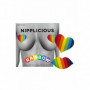 Copricapezzoli sexy a cuore accessorio erotico per seno nipple covers rainbow