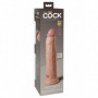 Fallo MAXI dual density dildo con ventosa anale vaginale in silicone realistico