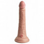 Fallo con ventosa in silicone realistico dual density dildo vaginale anale pene