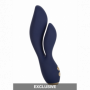 Vibratore rabbit doppio dildo vibrante in silicone vaginale stimolante clitoride